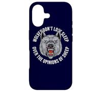 Lone Wolves Don't Lose Sleep Over The Opinion Of Sheep Wolf Case for iPhone 17