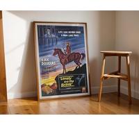 Lonely Are the Brave 1962 Framed Western Movie Classic Poster Wall Art Image Home Decor Artworks Framed Poster Different Sizes and Colours