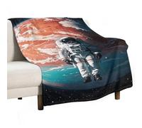 Lonely Astronaut Blanket, Soft Flannel Fleece Blankets Quick-Dry, Lightweight Throw Blanket for Couch, Bed, Office & Travel, Ideal Gift for Family & Friends, 30"x50"