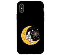 Lonely Astronaut On Moon Sitting Alone Introvert Space Lover Case for iPhone X/XS