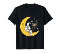 Lonely Astronaut On Moon Sitting Alone Introvert Space Lover T-Shirt