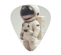 Lonely Astronaut Wzywhj Prints Abs Guitar Picks 12 Piece, Easy Grip Uke Picks For Your Bass, Ukulele, Acoustic Or Electric Guitar