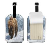 Lonely Bear High Grade Stylish for SuitcasesTags Travel Luggage Tags with Personalized Card and Privacy Cover