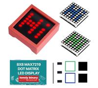 Lonely Binary 3-Pack 8x8 LED Matrix MAX7219 RGB Cases for Arduino & ESP32