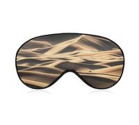 Lonely Desert Sleep Mask Light Blocking Eye Cover Polyester Eye Mask with Elastic Strap Blindfold for Side Sleeper Sleeping Masks Face Hugging for Women Men Travel
