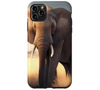 Lonely elephant in the African savanna Case for iPhone 11 Pro Max