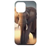 Lonely elephant in the African savanna Case for iPhone 12 Pro Max