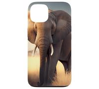 Lonely elephant in the African savanna Case for iPhone 13