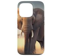 Lonely elephant in the African savanna Case for iPhone 13 Pro