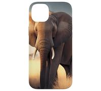 Lonely elephant in the African savanna Case for iPhone 14 Plus
