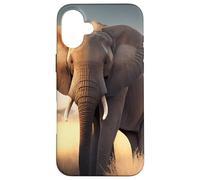 Lonely elephant in the African savanna Case for iPhone 16 Plus