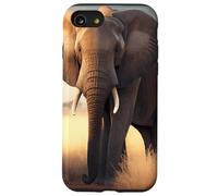 Lonely elephant in the African savanna Case for iPhone SE (2020) / 7 / 8