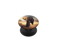 Lonely elephant in the African savanna PopSockets Adhesive PopGrip