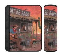 Lonely Guitar Western Cowboy 2 pcs Seatbelt Shoulder Strap Cushion, More Comfort Driving, car Accessories Seatbelt Covers for Most Cars