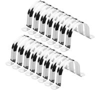 Lonely high heels 15pcs Pipe Strap Clamp Saddle Clamp 60mm U Strap 304 Stainless Steel Pipe Clips Hose Wall Clips for Fixing Bracket of Gas Pipe Water Pipe or Hose Installation(M60)