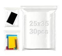 Lonely high heels 25x35 cm Resealable Plastic Bags 30 Pcs Sealable Large Sealed Bags Clear Sealable Bag Plastic Seal Bag Zip Lock for Food Clothing Office Supplies Collectibles Storage