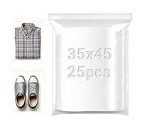 Lonely high heels 35x45 cm Resealable Plastic Bags 25 Pcs Sealable Large Sealed Bags Clear Sealable Bag Plastic Seal Bag Zip Lock for Food Clothing Office Supplies Collectibles Storage