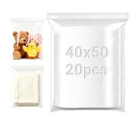 Lonely high heels 40x50 cm Resealable Plastic Bags 20 Pcs Sealable Large Sealed Bags Clear Sealable Bag Plastic Seal Bag Zip Lock for Food Clothing Office Supplies Collectibles Storage