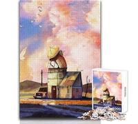 Lonely Houses 1000 Piece Jigsaws for Teenagers Logical Thinking Development Game Great Gift for Meaningful Moments Size 50x75cm