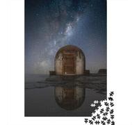 Lonely Hut 1000-Piece Jigsaw Puzzle for Adults, 52x38cm/1000pcs, A Quiet Indoor Pastime at Home; Low-dust White Pieces for Sorting