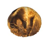 Lonely Hyena Women's shower cap, waterproof, reusable, with washable elastic cord, suitable for long hair and braids, ideal for showering.
