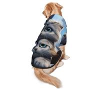 Lonely Kitty Dog Hoodie for Medium and Large Dogs â€“ Soft Polyester Pet Clothes, Suitable for All Seasons