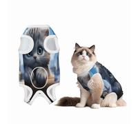 Lonely Kitty Recovery Suit for Dogs Cats After Surgery,Pet Recovery Shirt, Dog Onesies Pet Surgery Recovery Suit
