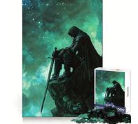 Lonely Knight Under Stars 1000 Piece Jigsaw Puzzle for Teenagers Sharp Thinking Perfect Connection Fun Activity Xmas Surprise (38x52cm)