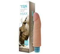 Lonely Max - realistic vibrator (17cm) - natural