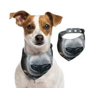 Lonely Panda Double Sided Dog Bandanas - Cotton Reversible Pet Scarf for Small Large Dogs - Unique Print Puppy Accessories