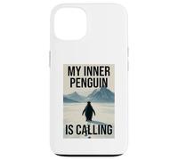 Lonely Penguin Journey into the Mountains Case for iPhone 13