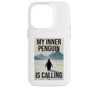 Lonely Penguin Journey into the Mountains Case for iPhone 14 Pro