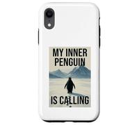 Lonely Penguin Journey into the Mountains Case for iPhone XR