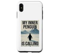 Lonely Penguin Journey into the Mountains Case for iPhone XS Max