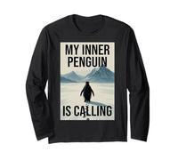 Lonely Penguin Journey into The Mountains Long Sleeve T-Shirt