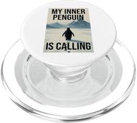 Lonely Penguin Journey into the Mountains PopSockets PopGrip for MagSafe