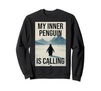 Lonely Penguin Journey into the Mountains Sweatshirt