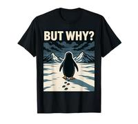 Lonely Penguin Solitude Wanderer Design for Deep Thinkers T-Shirt