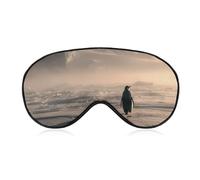 Lonely Penguins Fashion Sleep Eye Mask Soft Covers for Sleeping with Adjustable Strap