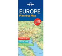 Lonely Planet Europe Planning Map : Easy-Fold, Full Colour Travel Map with Top Attractions, Itineraries & Themed Lists | Handy Slipcase for European Adventures