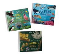 Lonely Planet Kids Creature Atlas Bundle : Meet Amazing Animals Around the World on Land & in the Ocean | Discover Our Planet's Most Incredible Birds | Facts & Maps Inside