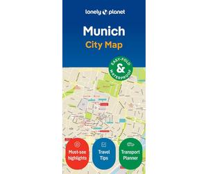 Lonely Planet Munich City Map: Durable, Waterproof, Easy-Fold Planning Map with
