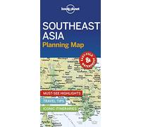 Lonely Planet Southeast Asia Planning Map: Durable, Waterproof, Easy-Fold Travel Map with Top Attractions, Itineraries & Themed Lists