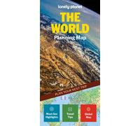 Lonely Planet The World Planning Map : Durable, Waterproof, Easy-Fold Travel Map with Attractions, Itineraries & Transport Guide | Handy Slipcase for Adventures Around the World