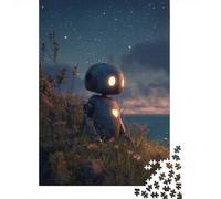 Lonely Robot on A Hill, Classic Jigsaw Puzzle, 1000 Pieces, 52x38cm/1000pcs