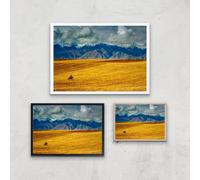 Lonely Traveller Giclee Art Print - A2 - Wooden Frame