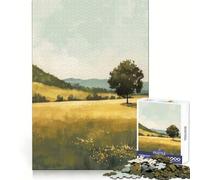 Lonely Tree in Field Jigsaw Puzzle for Teenagers 1000 Pieces Leisure Game HD Print Fun Activity Thoughtful Gift (38x52cm)