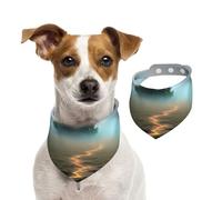 Lonely Tree Pet Scarf Dog Bandanas Spring Summer Soft Cotton Puppy Scarfs Adjustable Accessories for Small Medium Large Girl Boy Pup Small
