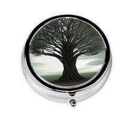 Lonely Tree Portable Organizer Case Easy Push Button Opening