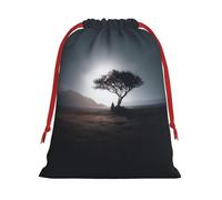 Lonely Tree Print Drawstring Gift Bag Durable And Versatile, Perfect For Festive Occasions